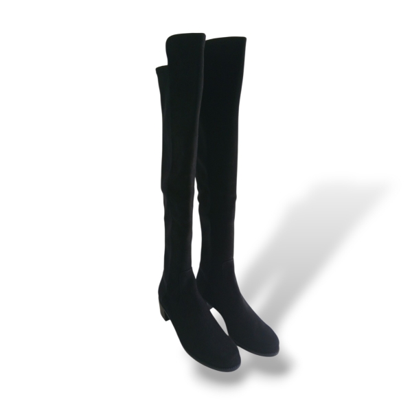Bota Stuart Weitzman Camurça Preta - 36