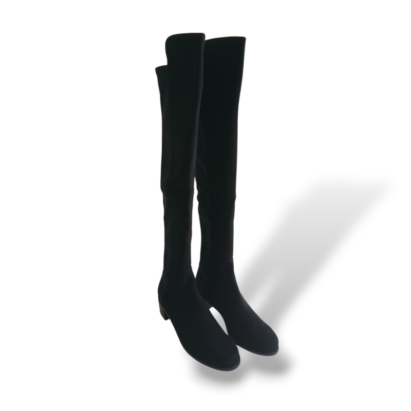 Bota Stuart Weitzman Camurça Preta - 36