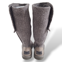 Bota Uggs Tricot Cinza-38