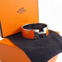 Bracelete Hermès Clic Clac H Laranja