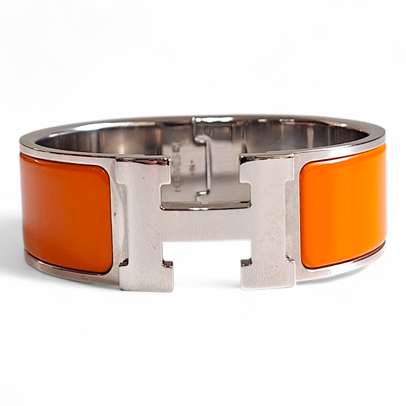 Bracelete Hermès Clic Clac H Laranja