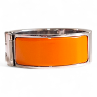 Bracelete Hermès Clic Clac H Laranja