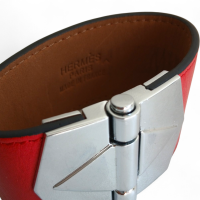 Bracelete Hermès Bérénice Cuir Vermelho Bracelete Hermès Bérénice Cuir Vermelho