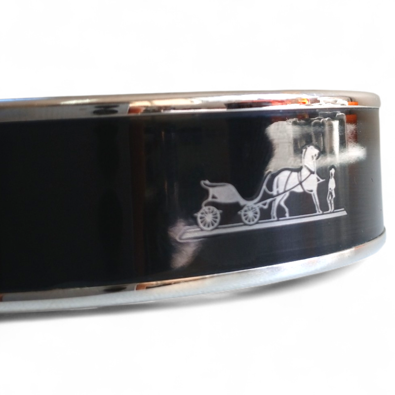 Bracelete Hermès Calèche Preto 