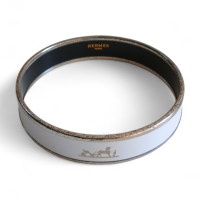 Bracelete Hermès Calèche Branco Bracelete Hermès Calèche Branco