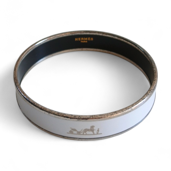 Bracelete Hermès Calèche Branco 