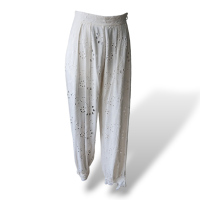 Calça Adriana Degreas Tecido Branco - M Calça Adriana Degreas Tecido Branco - M