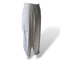 Calça Adriana Degreas Tecido Branco - M Calça Adriana Degreas Tecido Branco - M