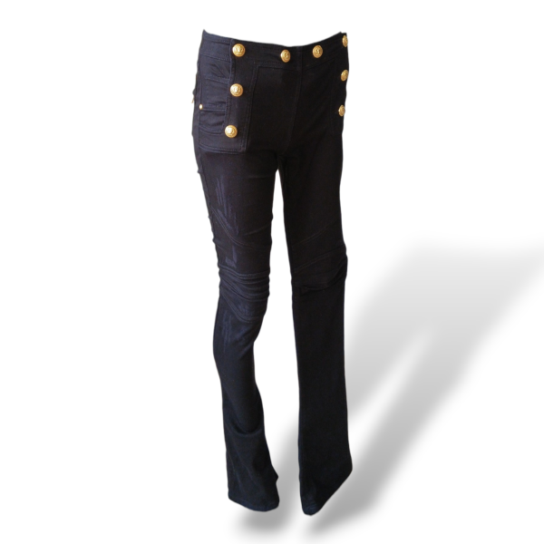 Calça Balmain Jeans Preta - 34 