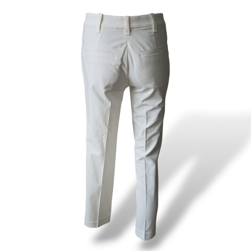 Calça Brunello Cucinelli Tecido Branco - 36