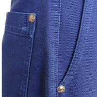 Calça Chanel Azul Pantalona Em Sarja-34