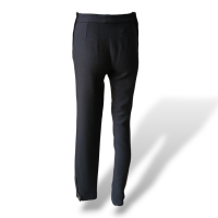 Calça Chanel De Lã Preta-36