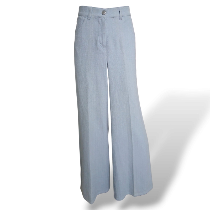 Calça Chanel Tecido Azul - 34 