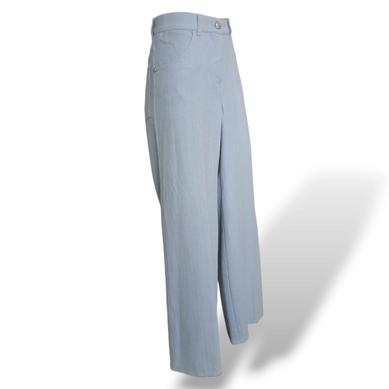 Calça Chanel Tecido Azul - 34 