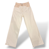Calça Chanel Jeans Off White-36