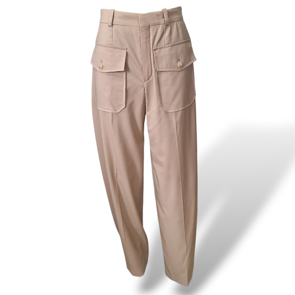 Calça Chloé Bege Cargo-36