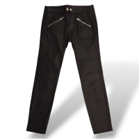 Calça Coach Couro Preto -36