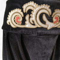 Calça Cris Barros Veludo Preta-36