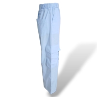 Calça Cris Barros Tecido Azul - 38