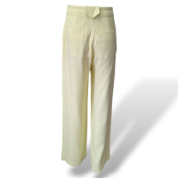 Calça Cris Barros Alfaiataria Amarela Clara-36 Calça Cris Barros Alfaiataria Amarela Clara-36