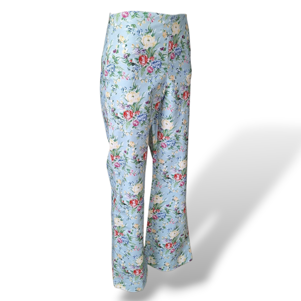 Calça Cris Barros Florida Azul Clara-38 Calça Cris Barros Florida Azul Clara-38