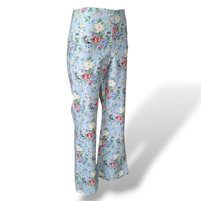 Calça Cris Barros Florida Azul Clara-38 Calça Cris Barros Florida Azul Clara-38