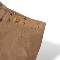Calça Christian Dior Alfaiataria Bege-38