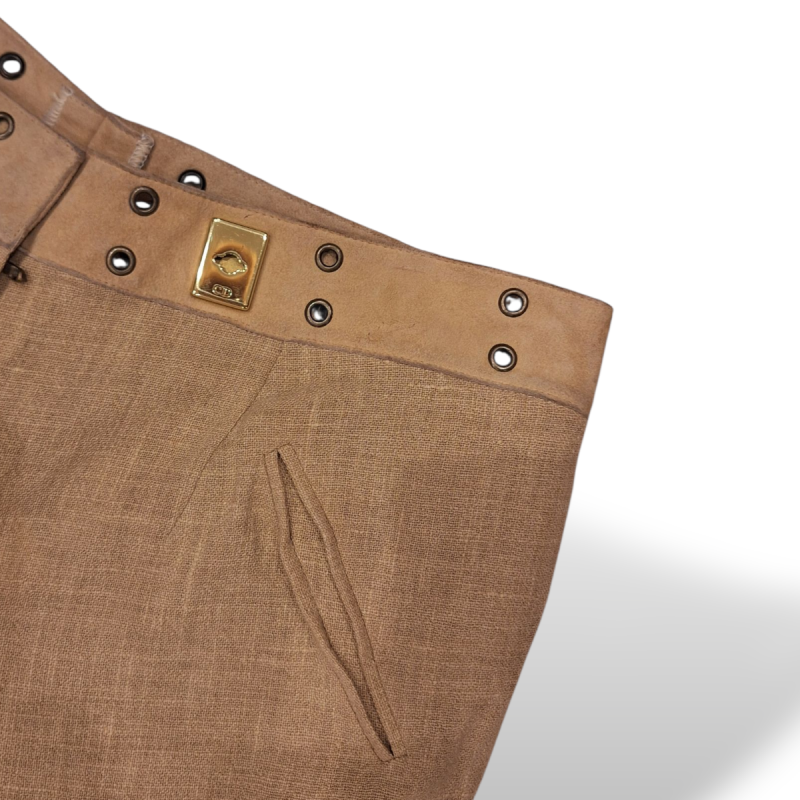 Calça Christian Dior Alfaiataria Bege-36