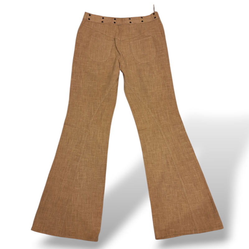 Calça Christian Dior Alfaiataria Bege-36 Calça Christian Dior Alfaiataria Bege-36
