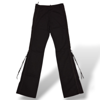 Calça Christian Dior Preta com Detalhe na Lateral - 38