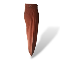 Calça Hermès Tecido Marrom - 36 Calça Hermès Tecido Marrom - 36