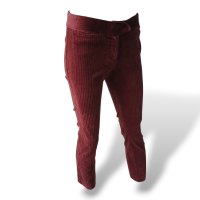 Calça Isabel Marant Veludo Cotele Vinho - 36