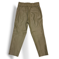 Calça Le Lis Blanc em Couro Verde Musgo-42
