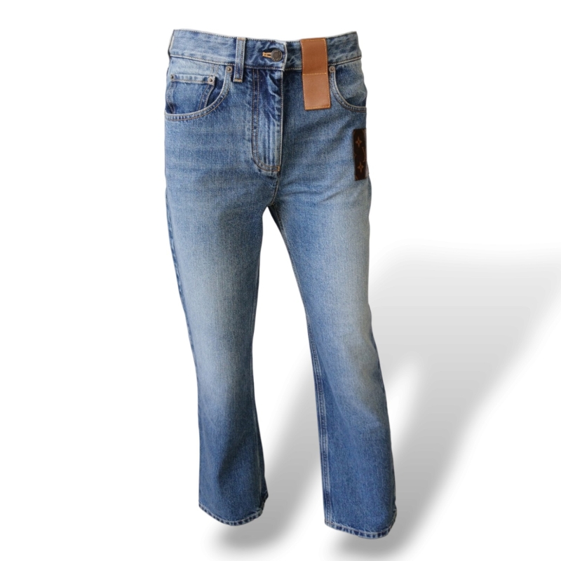 Calça Louis Vuitton Jeans Monograma Patch 