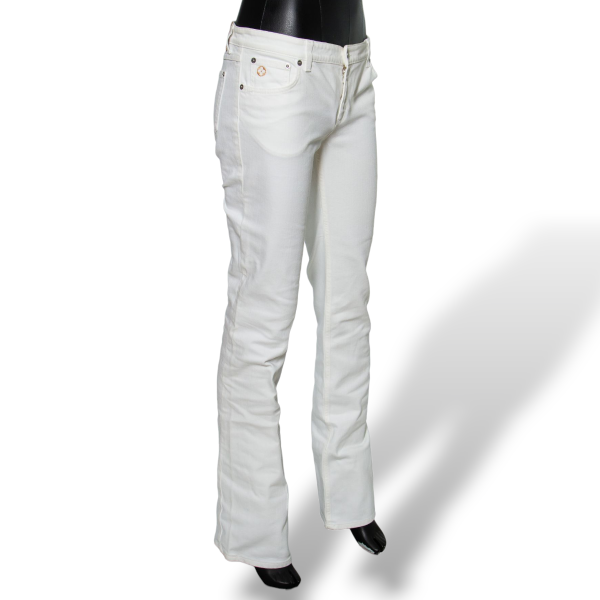 Calça Louis Vuitton Jeans Branca - 36