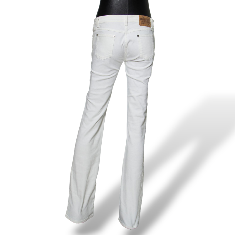 Calça Louis Vuitton Jeans Branca - 36