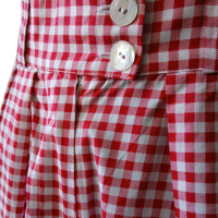 Calça Maria De La Orden Xadrez Vermelha - M Calça Maria De La Orden Xadrez Vermelha - M