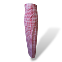 Calça Maria De La Orden Xadrez Vermelha - M Calça Maria De La Orden Xadrez Vermelha - M