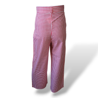 Calça Maria De La Orden Xadrez Vermelha - M Calça Maria De La Orden Xadrez Vermelha - M