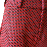 Calça Mixed Pantalona Jacquard Vermelho-36