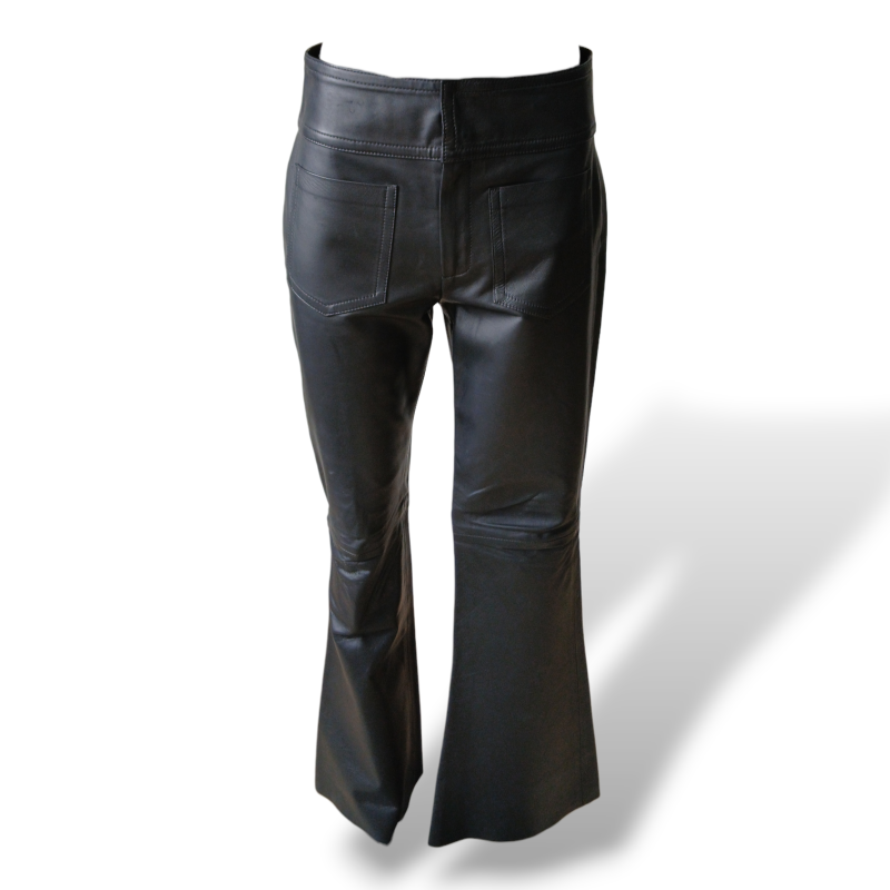 Calça NK Store Couro Preta - 38