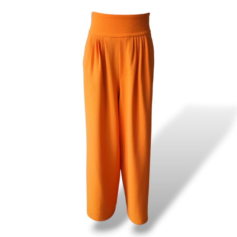 Calça Paula Raia Tecido Laranja - 36