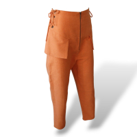 Calça Paula Raia Tecido Laranja - 38