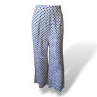 Calça Paula Raia Poá Azul - 38 Calça Paula Raia Poá Azul - 38