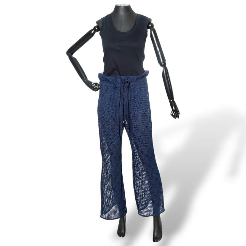 Calça Paula Raia Azul com Hot Pants-38 Calça Paula Raia Azul com Hot Pants-38