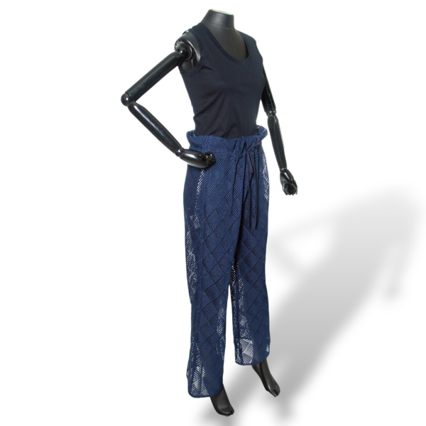 Calça Paula Raia Azul com Hot Pants-38 Calça Paula Raia Azul com Hot Pants-38