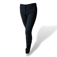 Calça Emílio Pucci Preta Bordada na Lateral-38