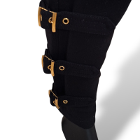 Calça Emilio Pucci Preta com Detalhes Dourados-36