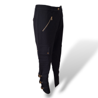 Calça Emilio Pucci Preta com Detalhes Dourados-36