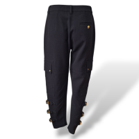 Calça Emilio Pucci Preta com Detalhes Dourados-36